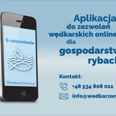 Aplikacja do zezwoleń wędkarskich online dla gospodarstw rybackich. Jak kupić e-zezwolenia wędkarskie przez internet? Kontakt: +48 534 808 011.