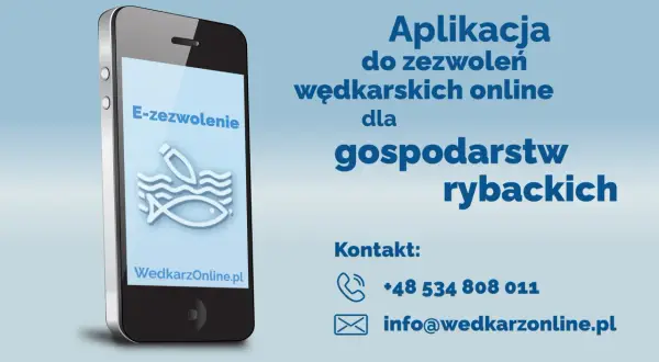 Aplikacja do zezwoleń wędkarskich online dla gospodarstw rybackich. Jak kupić e-zezwolenia wędkarskie przez internet? Kontakt: +48 534 808 011.