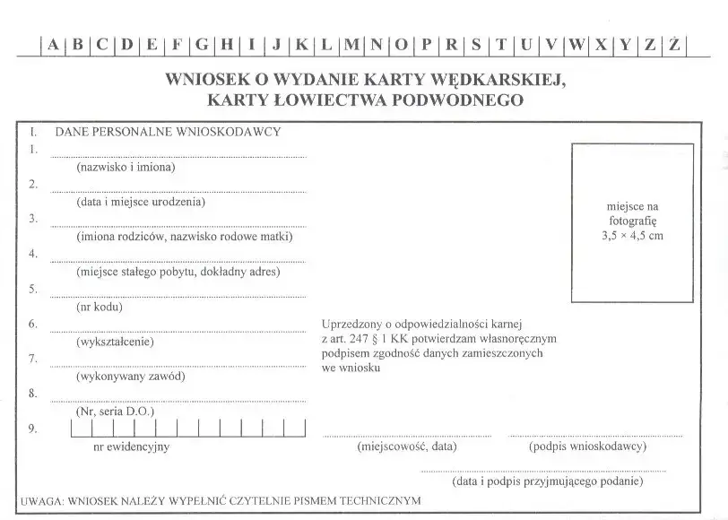 Zdjęcie Nowy wzór karty wędkarskiej: zmiany, które musisz znać