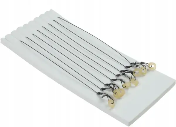 Zestaw haczyków karpiowych z teflonem, które faktycznie nie płoszą ostrożnych ryb.